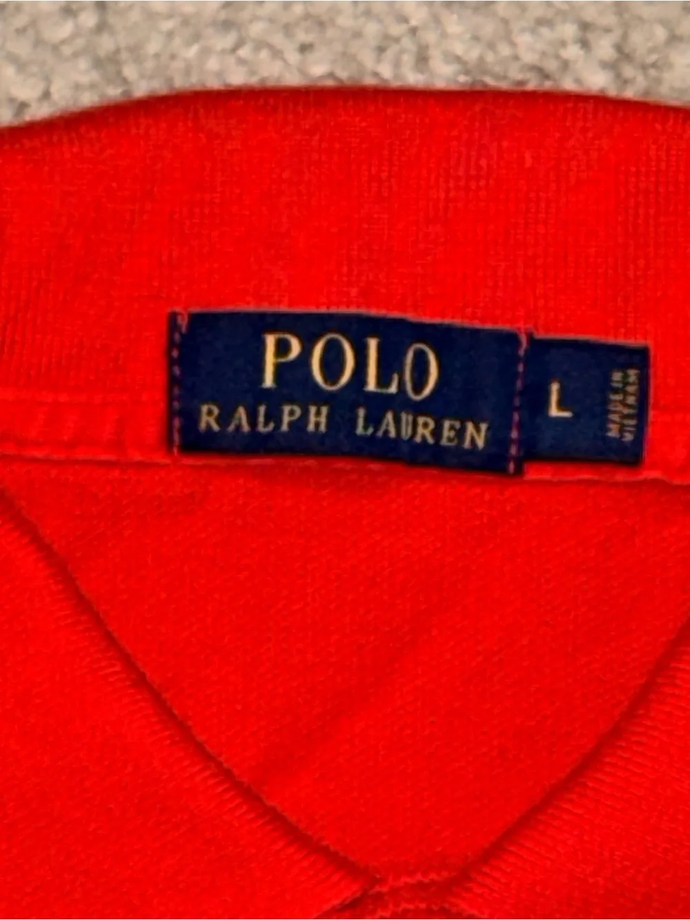 Polo by Ralph Lauren Men's Redish Orange  Short-Sleeve Polo Shirt Large